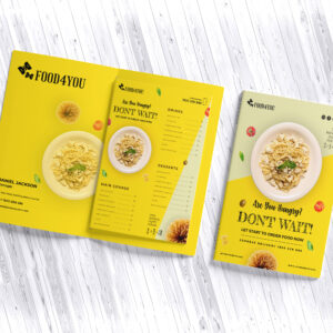 Centre Pinning Menu Card