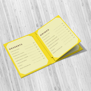 Standard Menu Card